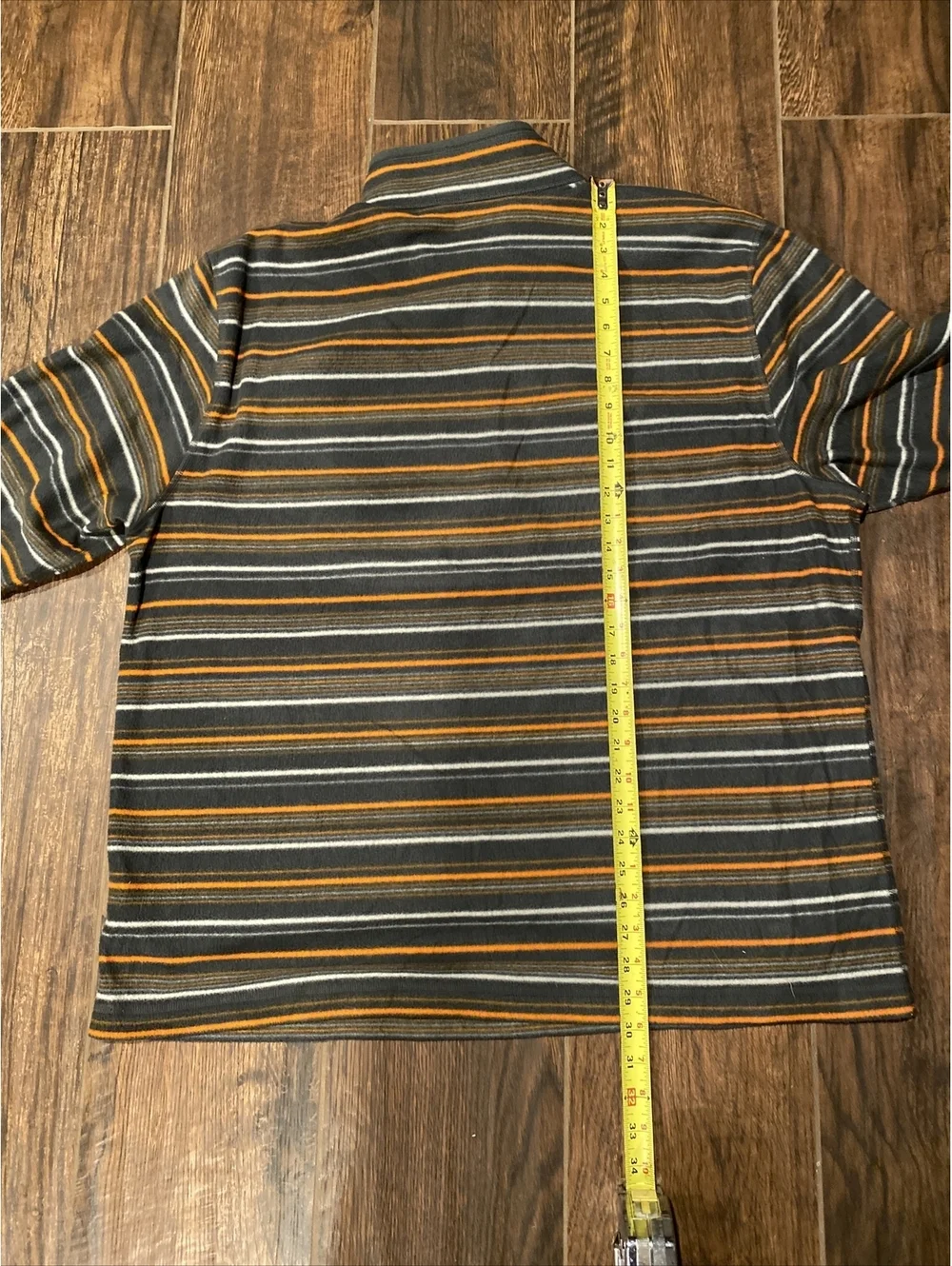 The North Face sz 2XL Fleece Quarter ZIP Pull Over Striped Men’s